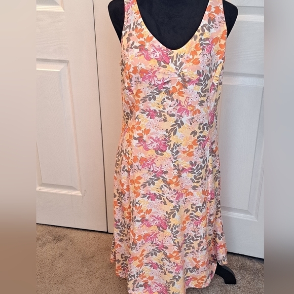 J. Jill Dresses & Skirts - J. Jill Sleeveless Floral Print Midi Dress    Size 12
